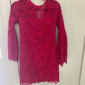 Size 0 Long Sleeve Lace Trina Turk Dress